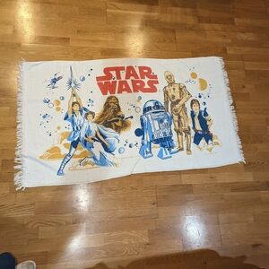 Vintage 1977 70s star wars towel princess Leia R2D2 Chewbacca han solo C-3po bea
